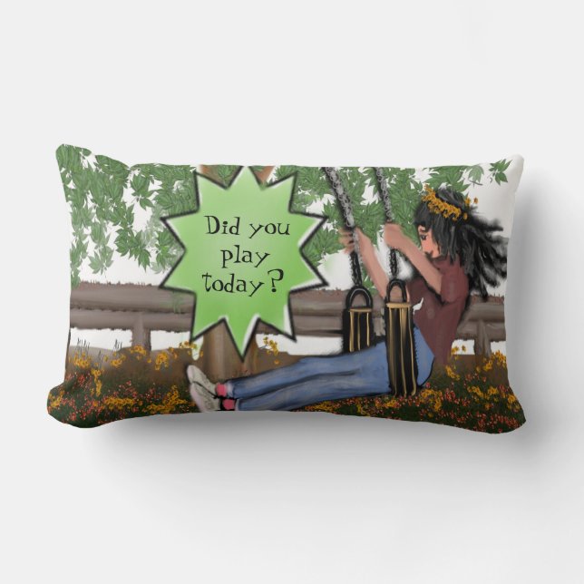 Almofada Lombar Você Jogou Hoje? Travesseiro decorativo lombar (Frente)