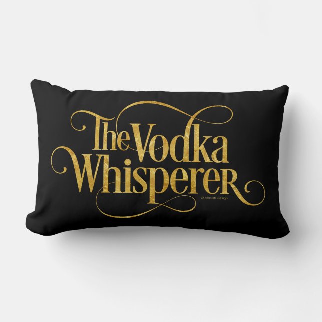 Almofada Lombar Vodka Whisperer (Frente)