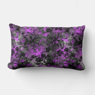 Almofada Lombar Wahine Lace Hawaiian Orchid Collage