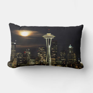Almofada Lombar Washington, Seattle, Silhueta noturna da Kerry 2