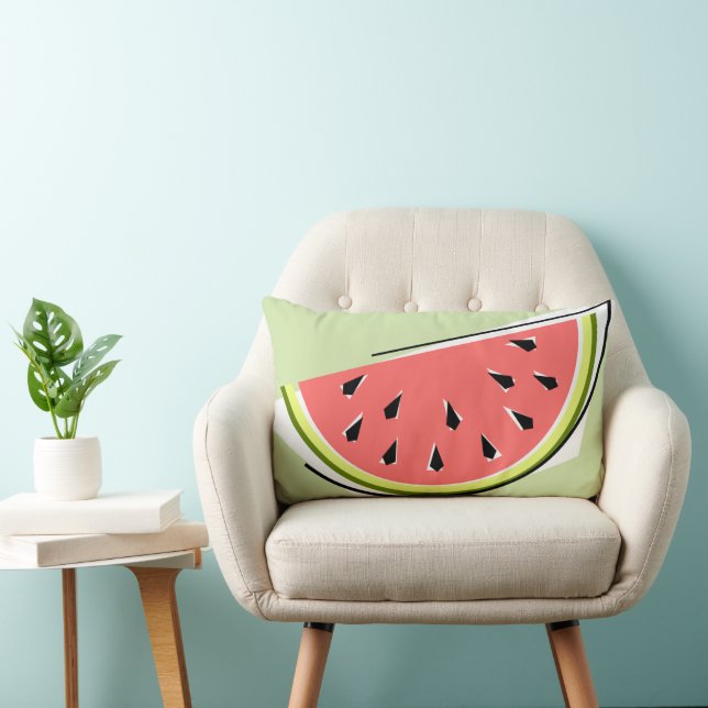 Almofada Lombar Watermelon Green Slice Lumber verificado (Cadeira)