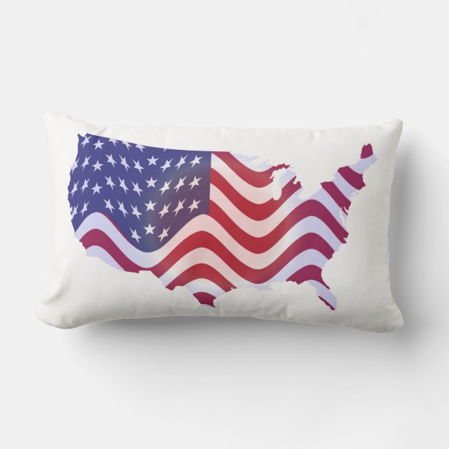 ALMOFADA LOMBAR WAVY AMERICAN FLAG (Frente)