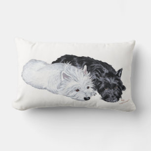 Almofada Lombar Westie & Scottie à Vontade