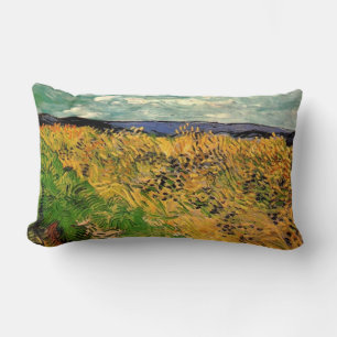 Almofada Lombar Wheat Field com Cornflower, por Van Gogh.