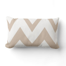 White e Tan Chevron - Brown -