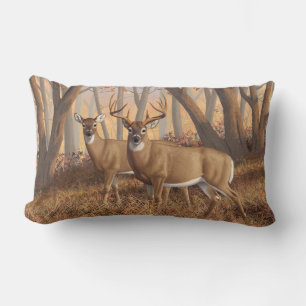 Almofada Lombar Whitetail Deer Buck & Doe Autumn Mapods