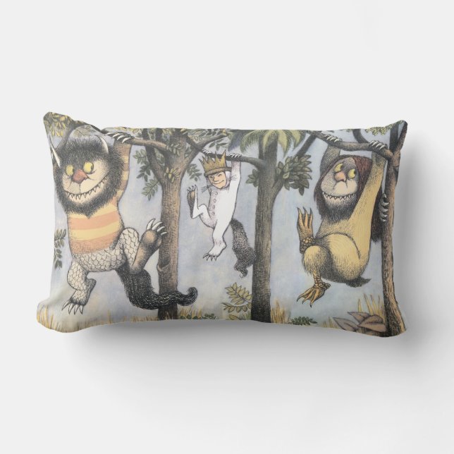 Almofada Lombar Wild Things and Max Swinging From Trees (Frente)