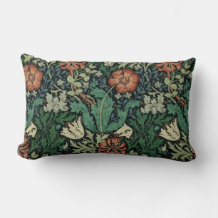 Almofada Lombar William Morris Compton Floral Art Nouveau Pattern