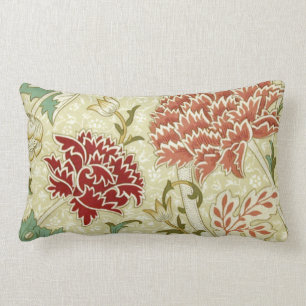 Almofada Lombar William Morris Fine Red Floral Wallpaper