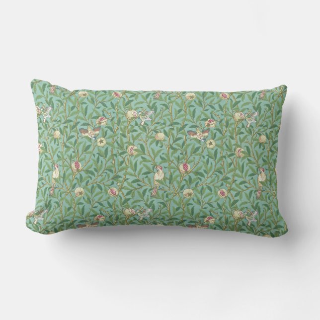 Almofada Lombar William Morris "Pássaro & Romã" 3. (Frente)
