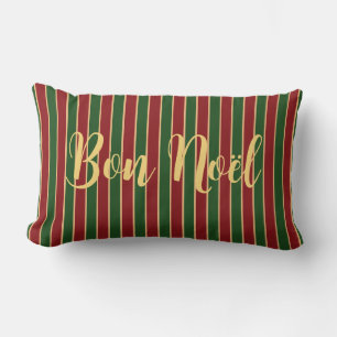 Almofada Lombar William Morris Poinsettia Bon Noël Personalizado