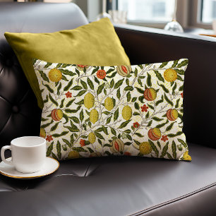 Almofada Lombar William Morris Pomegranate Lemons Frutas amarelas
