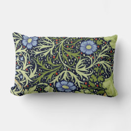 Almofada Lombar William Morris Seaweed Flor Antiquado