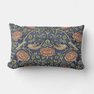 Almofada Lombar William Morris Tudor Rosa Wallpaper