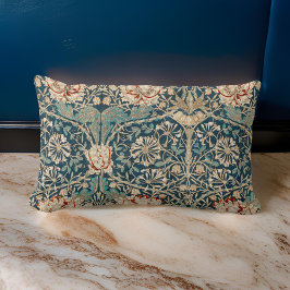 Almofada Lombar William * Morris Victorian Dark Teal
