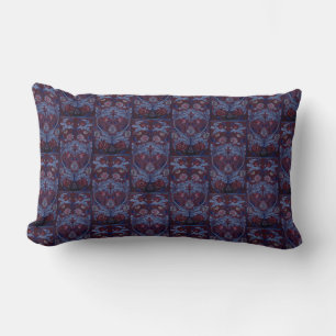 Almofada Lombar William Morris Vintage - Bordados Florais Têxteis