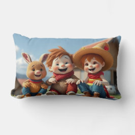 Almofada Lombar Winterfreunde im Glück