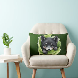 Almofada Lombar Wolf cub in the green: