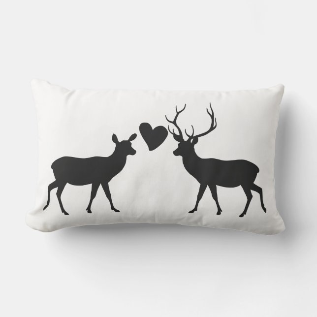 Almofada Lombar Woodland Deer Love (Frente)