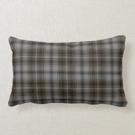 Almofada Lombar Xadrez de Tartan cinzenta preta de Brown