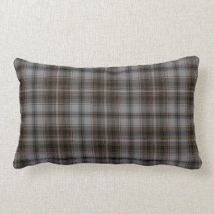 Almofada Lombar Xadrez de Tartan cinzenta preta de Brown