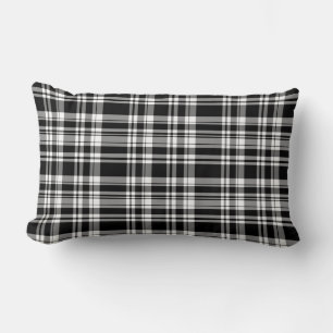 Almofada Lombar Xadrez preto e branco