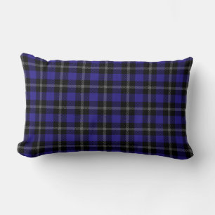 Almofada Lombar Xadrez Real Azul Preto