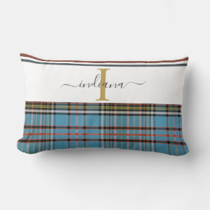 Almofada Lombar Xadrez Rustic Script Clan Anderson Tartan