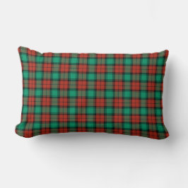 Almofada Lombar Xadrez tradicional de Natal vermelho e verde