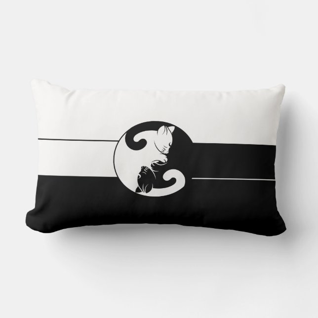 Almofada Lombar Yin yang cats (Frente)