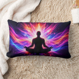 Almofada Lombar Yoga Chakra Meditation Cushion Colorful Art