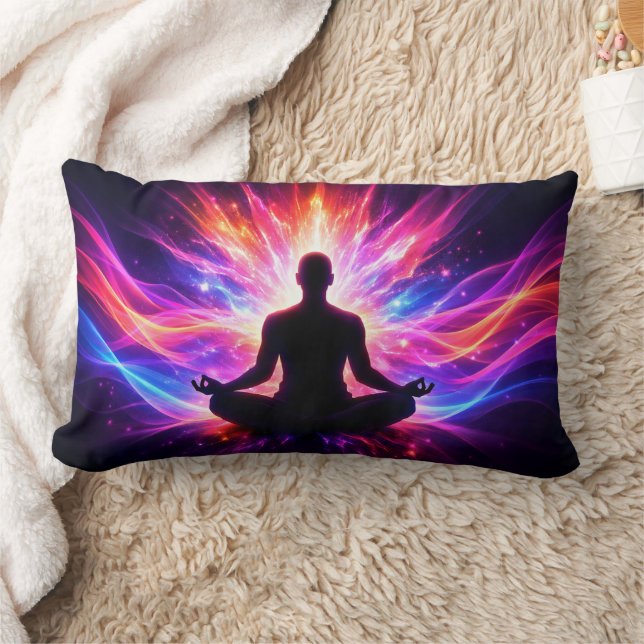 Almofada Lombar Yoga Chakra Meditation Cushion Colorful Art (Cobertor)