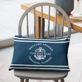 Almofada Lombar Your Name of Boat Ancient Anchor 