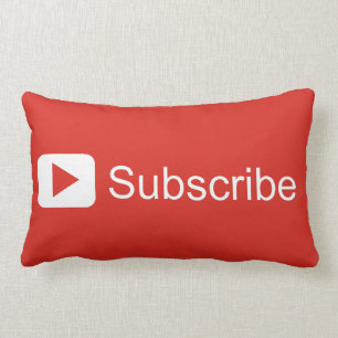 Almofada Lombar Youtube subscreve o travesseiro