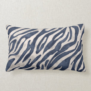 Almofada Lombar zebra azul marinho
