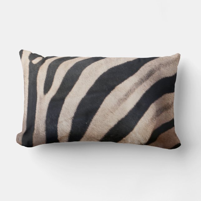 Almofada Lombar Zebra Stripes Negra e Branca (Frente)