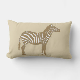 Almofada Lombar Zebra - Taupe Tan e Branco