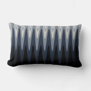 Almofada Lombar Zig Zag Cinza branca preta Marinho azul bege