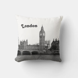 Almofada Londres Inglaterra - Skyline Etch