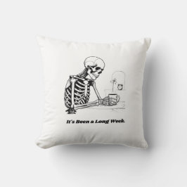 Almofada Long Week Skeleton T-Shirt | Minimalist