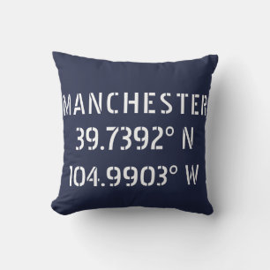 Almofada Longitude do Manchester Latitude