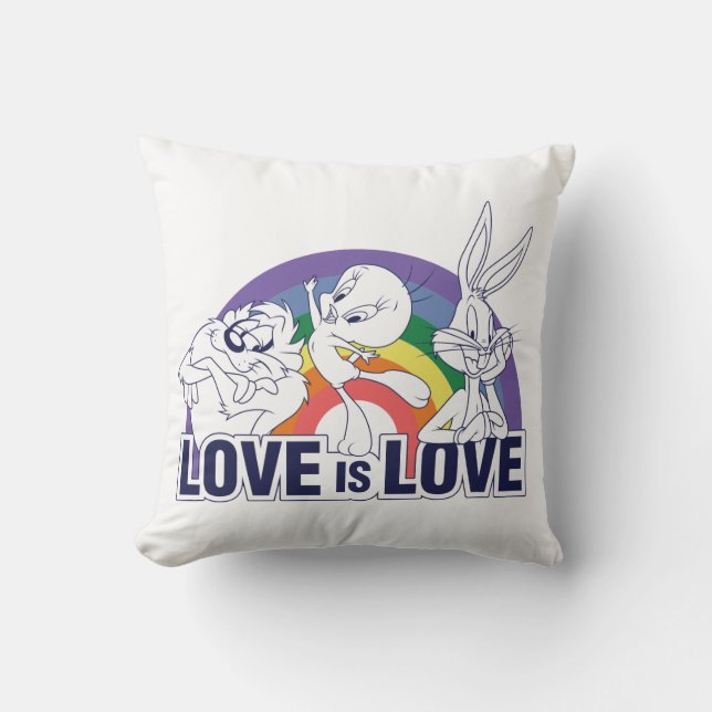 Almofada LOONEY TUNES™ - Love Is Love (Frente)