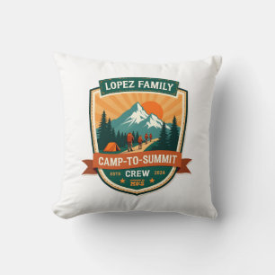 Almofada Lopez Family Acampamento-Para-Cume Equipe Vintage