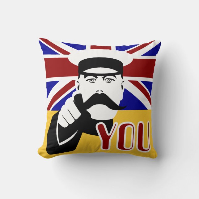 Almofada Lord Kitchener retro pop art sindicato jack cushio (Frente)