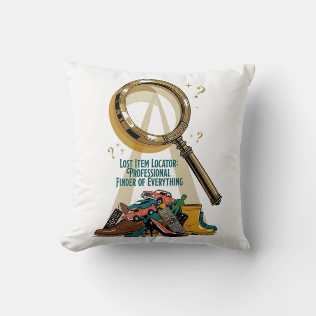 Almofada Lost Item Locator T Shirt, Professional Finder Mug (Frente)