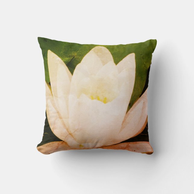 Almofada Lotus Branco (Frente)