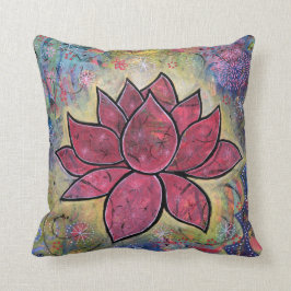Almofada Lotus colorido, calmo