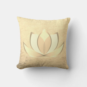 Almofada Lótus Dourado Chic Stylish Belo, Zen