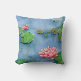 Almofada Lotus flower watercolor