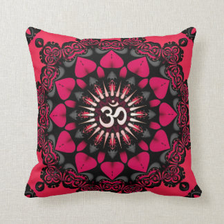 Almofada Lotus Love OM Mandala Black Cushor / Travesseiro r